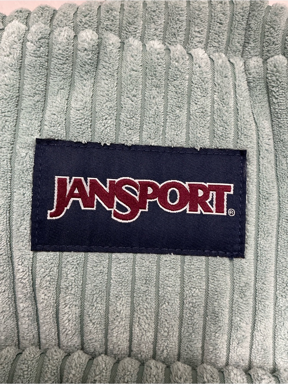 JanSport SuperBreak Plus FX Surreal
Corduroy Backpack Faded Sage Green - Picture 6 of 13